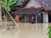 Puluhan rumah di Kampung Warung RT 03, RW 02, Desa Mekarsari, Kecamatan Panimbang, Kabupaten Pandeglang terendam banjir