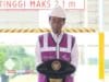 Presiden Joko Widodo meresmikan Tol Serang-Panimbang (serpan) Seksi 1, Serang- Rangkasbitung, Kabupaten Lebak, Selasa, 16 November 2021.