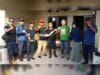 Petugas BPBD Kabupaten Tangerang mengevakuasi dua ekor biawak selama hampir 6 jam. Biawak tersebut bersarang di plafon rumah warga di Pagedangan.