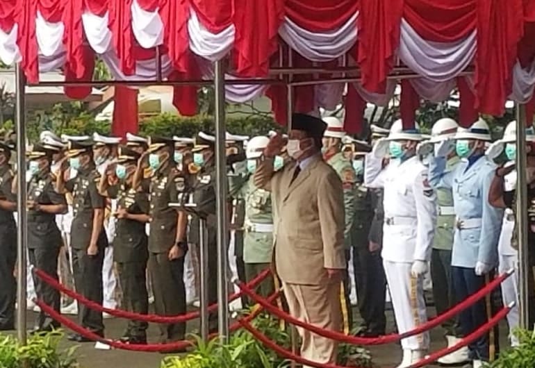 Peringatan Hari Bhakti Taruna ke-76 berlangsung khidmat di Taman Makam Pahlawan (TMP) Taruna, Kota Tangerang, Rabu 26 Januari 2022. 