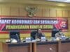 Komisi Nasional Hak Asasi Manusia (Komnas HAM) menyosialisasikan cara penanganan konflik sosial kepada personel Polda Banten ...