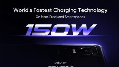 realme pada ajang Mobile World Congress (MWC) 2022 baru saja mengumumkan bahwa realme GT Neo3 akan menjadi smartphone dengan teknologi pengisian daya 150W tercepat di dunia.