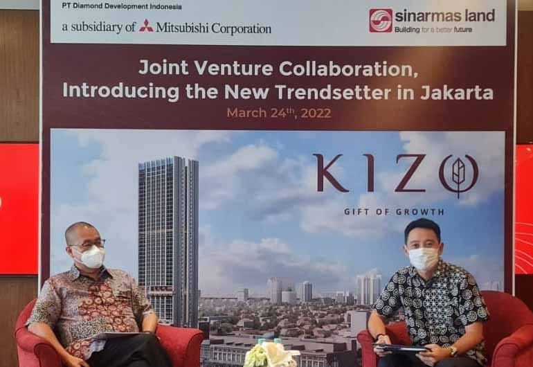 PT Duti Diamond Development, perusahaan joint venture antara Mitsubishi Corporation melalui anak perusahaan PT Diamond Development Indonesia (PT DDI, atau selanjutnya disebut Mitsubishi Corporation) dan Sinar Mas Land melalui PT Duta Pertiwi Tbk, kini mengembangkan proyek prestisius yakni KIZO Residence di Jakarta Selatan.