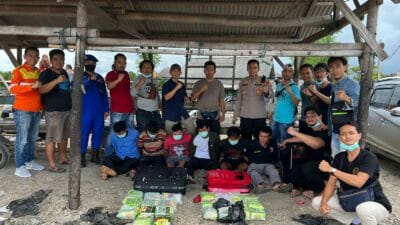 olres Pandeglang menggagalkan oknum yang menyelundupkan narkoba jenis sabu seberat 23 kilogram melalui jalur laut.