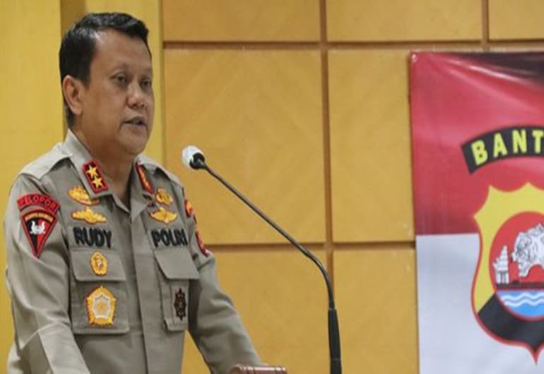 Kapolda Banten Inspektur Jenderal  Rudy Heriyanto  memerintahkan penyidik Direktorat Narkoba dan Satnarkoba Polres jajaran untuk bertindak tegas terhadap bandar dan pengedar narkoba dengan memiskinkan pelaku.