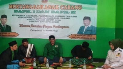 Partai Persatuan Pembangunan (PPP) Kabupaten Pandeglang terus melakukan konsolidasi menghadapi Pemilihan Legislatif (Pileg) 2024 nanti. Meraih sebanyak 8 kursi di DPRD pun dicanangkan.