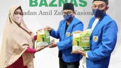 Badan Zakat Nasional Indonesia (Baznas) Kabupaten Tangerang kedatangan pengurus DPD KNPI Kabupaten Tangerang, Sabtu 30 April 2022.