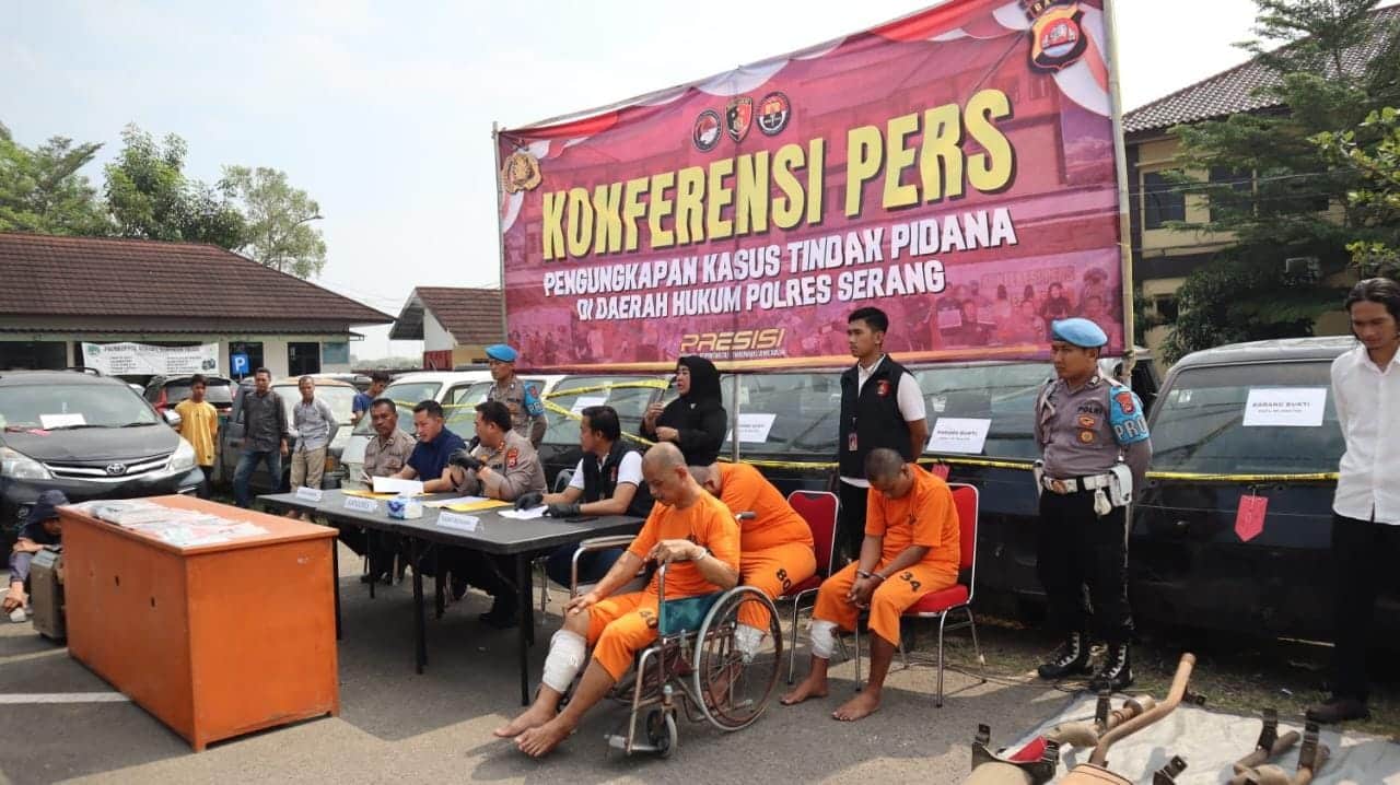 22 Kali Beraksi, Aksi Maling Spesialis Mobil Pick Up Berakhir di Jeruji Besi Polres Serang