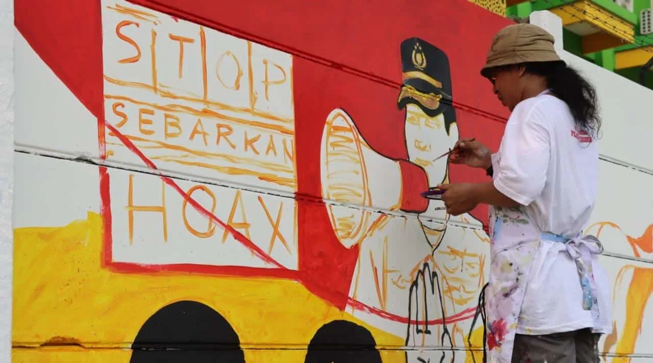 Puluhan Seniman Meriahkan Kompetisi Mural Polresta Tangerang