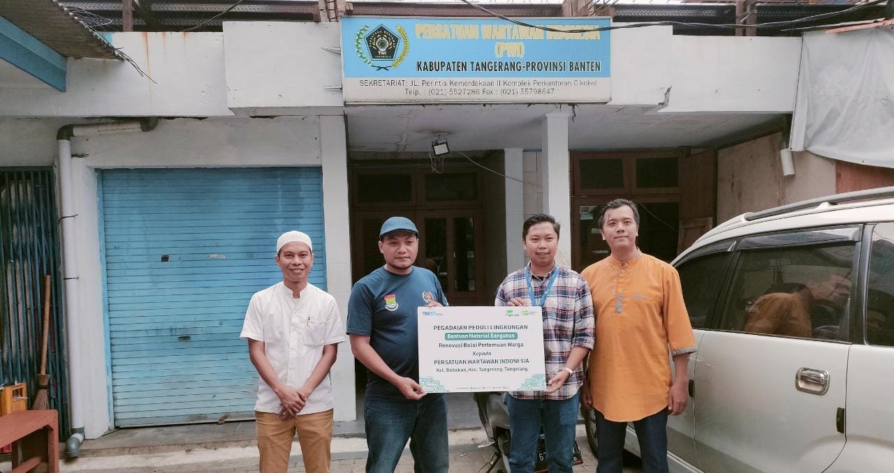 PWI Kabupaten Tangerang Terima Bantuan CSR Pembangunan Gedung dari PT Pegadaian