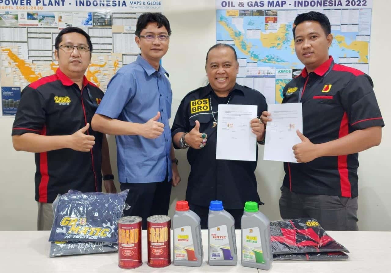 Papa Zidan dan Heru BosBro Jadi Brand Ambassador Oli GRAND H-tech Oil