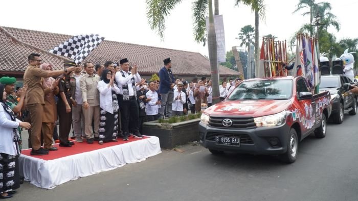 Pemkab Pandeglang Gelar Kirab Pemilu Demi Tingkatkan Partisipasi Masyarakat di Pemilu 2024