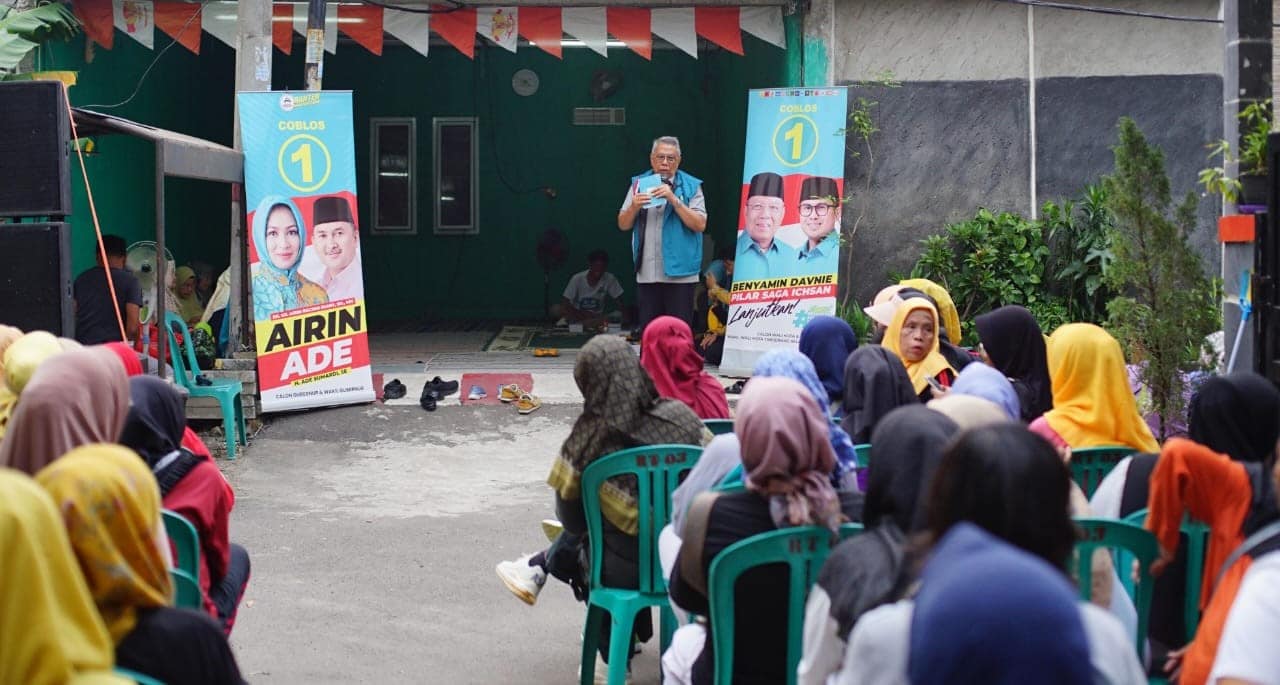 Baca berita terbaru tentang pasangan petahana Benyamin Davnie dan Pilar yang mengunjungi wilayah Setu, Kota Tangsel, pada hari ke-21 kampanye. Temukan aspirasi masyarakat, fokus program yang akan dilanjutkan, dan upaya meningkatkan partisipasi dalam Pilkada 2024