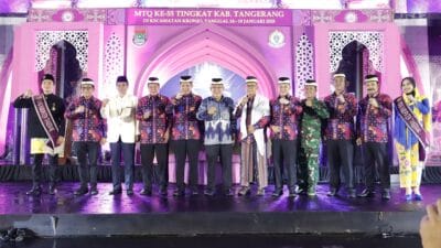 MTQ ke-55 Kabupaten Tangerang resmi dibuka dengan diikuti oleh 1.358 peserta dari 29 kecamatan.