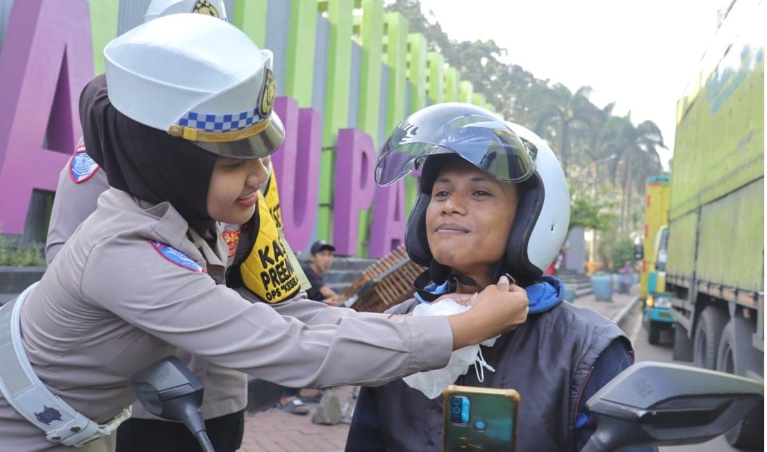 Polresta Tangerang gelar kampanye keselamatan lalu lintas untuk tingkatkan kesadaran masyarakat menjelang Ramadhan dan Idul Fitri.