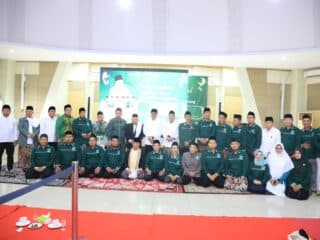 Ma’ruf Amin mengajak Nahdliyin untuk berkontribusi dalam pembangunan bangsa dan negara dalam acara buka puasa bersama di Tangerang.