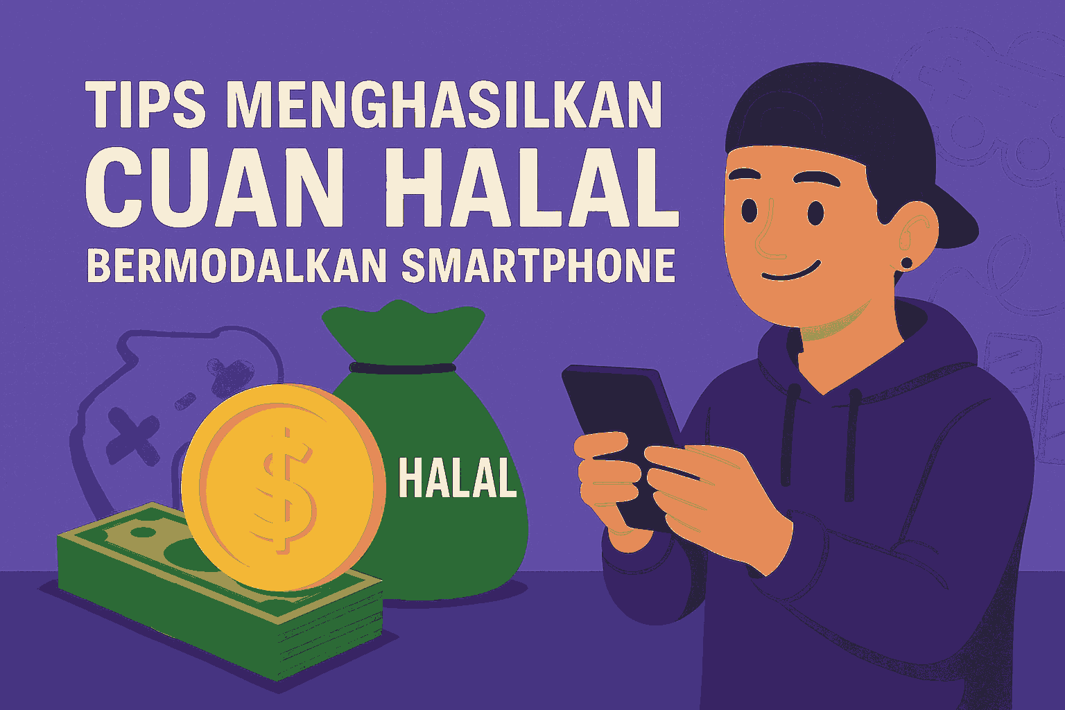 Temukan cara menghasilkan cuan halal dari smartphone Anda! Dari freelancer hingga jualan online, simak tipsnya di sini.