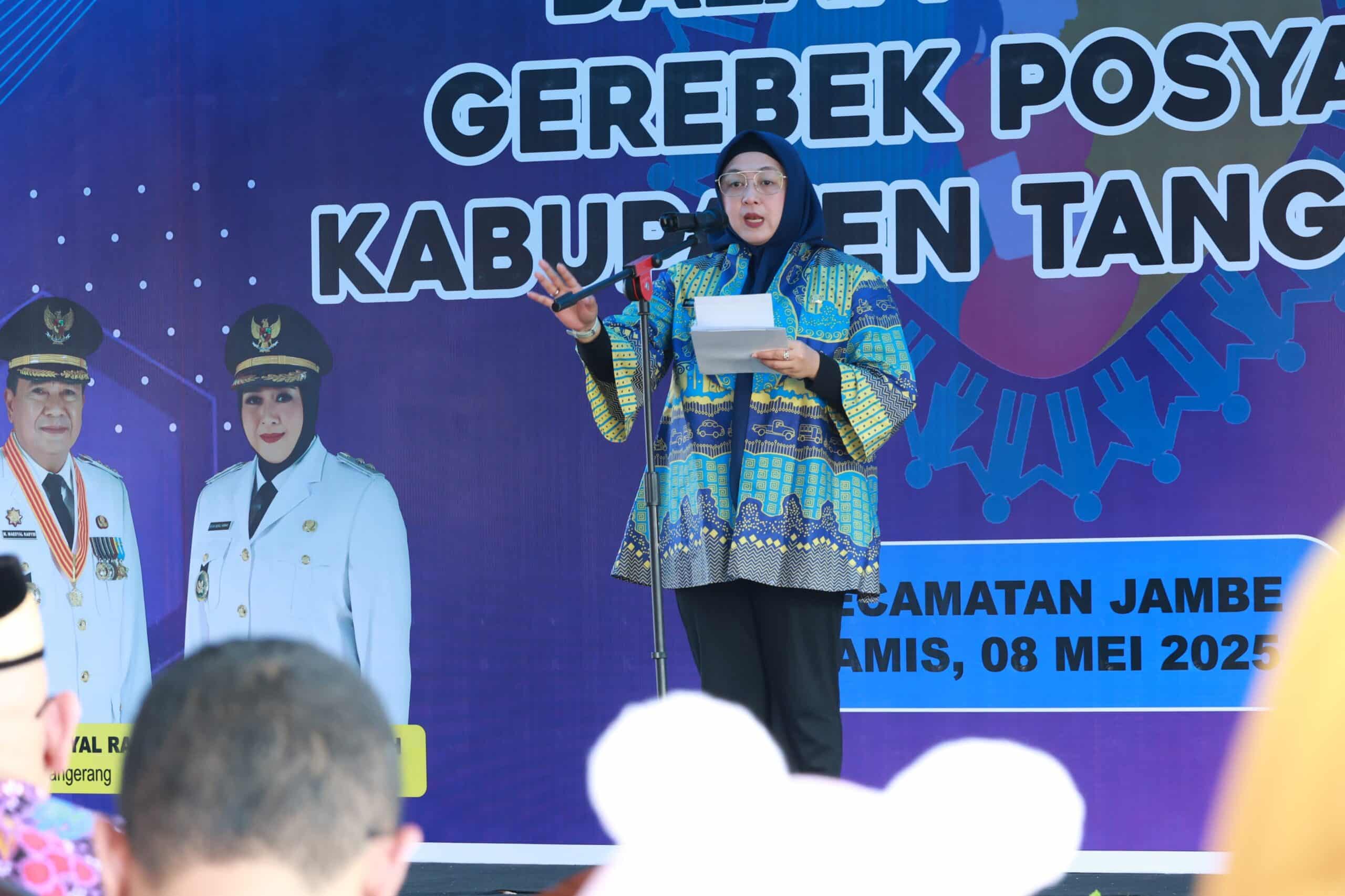 Wakil Bupati Tangerang, Intan Nurul Hikmah, meluncurkan Gerakan Ibu Hamil untuk mencegah stunting dan meningkatkan kesehatan ibu hamil.