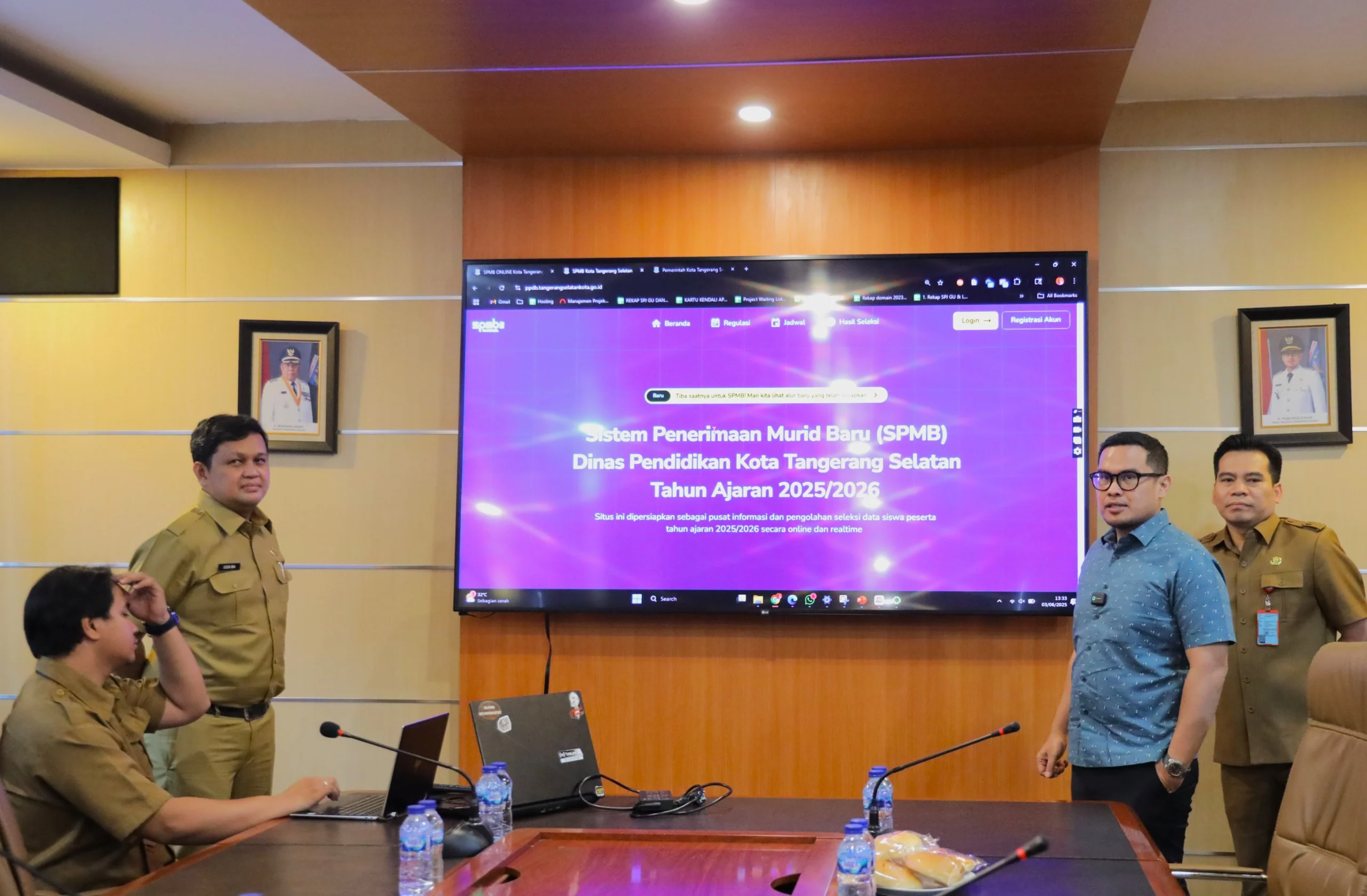 Wakil Wali Kota Tangsel, Pilar Saga Ichsan, memastikan kesiapan server dan infrastruktur digital Diskominfo untuk SPMB 2025