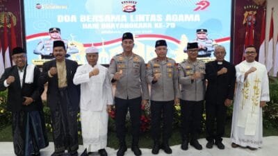 Polda Banten gelar doa lintas agama dan santunan anak yatim sambut Hari Bhayangkara ke-79, simbol persatuan dan semangat kebangsaan.