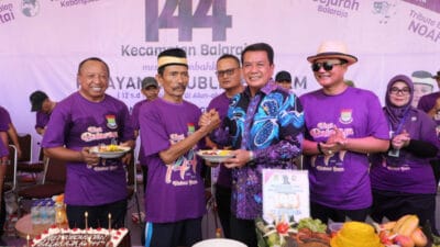 Bupati Tangerang menghadiri perayaan HUT ke-144 Kecamatan Balaraja yang berlangsung meriah dengan berbagai layanan publik.
