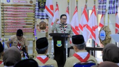 Wakil Wali Kota Tangerang buka Rakercab Pramuka 2025 dan tekankan pentingnya peran Pramuka dalam membentuk karakter generasi muda.
