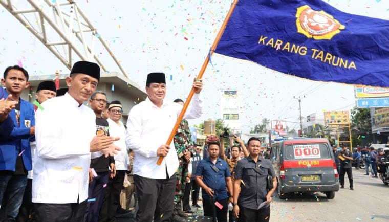 Bupati Tangerang, Moch Maesyal Rasyid, membuka Festival Tabuh Bedug Ke-34 di Kecamatan Teluknaga pada 8 Juni 2025