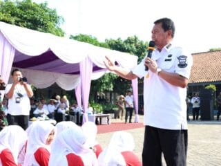 Bupati Tangerang launching program PKG dan Aksi Bergizi GARASI Gemilang untuk tingkatkan kesehatan pelajar di Kabupaten Tangerang.