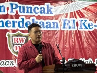 Abraham Garuda Laksono meriahkan HUT ke-80 RI di Bojong Nangka, Tangerang. Perayaan penuh kebersamaan dan semangat gotong royong warga.