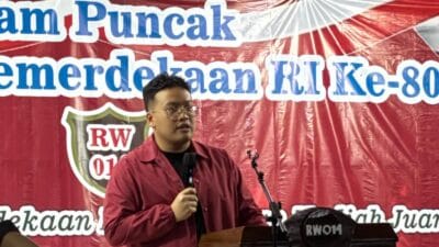 Abraham Garuda Laksono meriahkan HUT ke-80 RI di Bojong Nangka, Tangerang. Perayaan penuh kebersamaan dan semangat gotong royong warga.