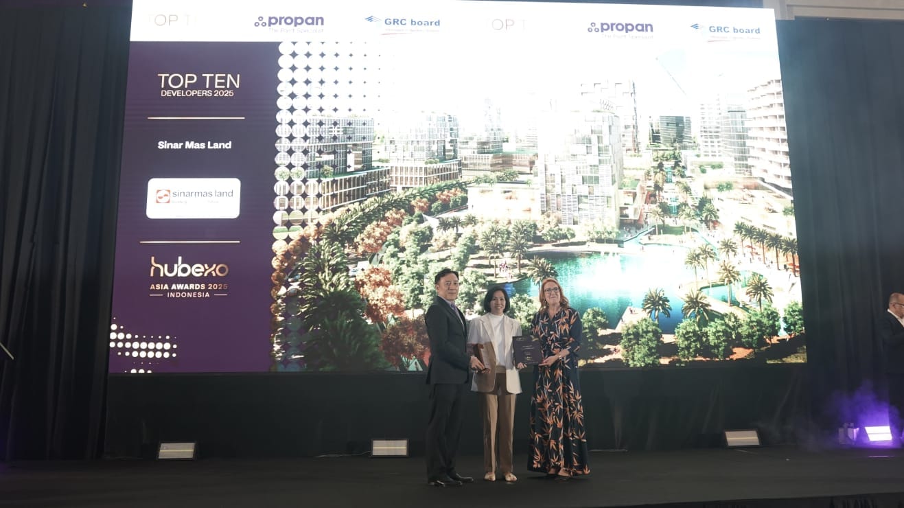 Sinar Mas Land raih Top 10 Developer dan Elite Winners di Hubexo Asia Awards 2025 berkat inovasi properti hijau berkelanjutan.