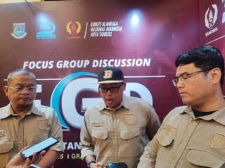KONI Tangsel gelar FGD bahas strategi pembinaan atlet, persiapan Porprov VII Banten 2026, hingga target Olimpiade 2028.