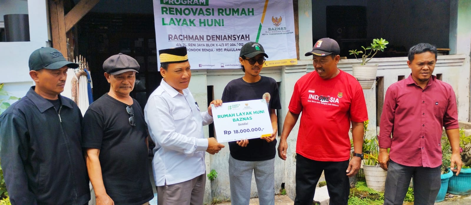 Baznas Tangsel renovasi rumah warga Pamulang lewat dana zakat dan sedekah muzaki haji, wujud nyata peduli kesejahteraan.