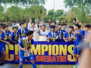 Persipan U-15 juara Piala Soeratin Banten 2025 dan siap wakili provinsi di tingkat nasional, Wabup ajak masyarakat doakan juara.