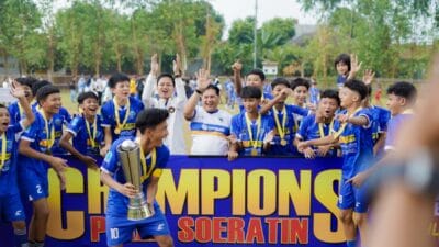Persipan U-15 juara Piala Soeratin Banten 2025 dan siap wakili provinsi di tingkat nasional, Wabup ajak masyarakat doakan juara.