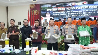 Polda Banten musnahkan barang bukti narkoba hasil 577 kasus sepanjang 2025, imbau masyarakat aktif cegah peredaran.