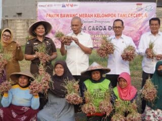 Poktan Cecere A sukses panen bawang merah 5,4 ton lewat Program Jaga Desa di Tangerang, bukti nyata dukungan ketahanan pangan.