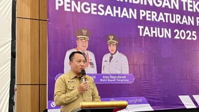 Disnaker Kabupaten Tangerang gelar bimtek pengesahan peraturan perusahaan untuk tingkatkan kepatuhan dan hubungan industrial.