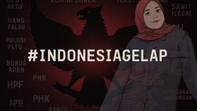 Gerakan “Indonesia Gelap” jadi simbol kritik rakyat terhadap kebijakan efisiensi dan menuntut demokrasi yang lebih partisipatif.