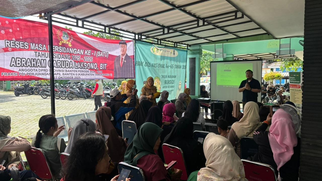 Abraham Garuda Laksono gelar reses di Puskesmas Kutai, ajak warga Tangerang lakukan deteksi dini kanker serviks.