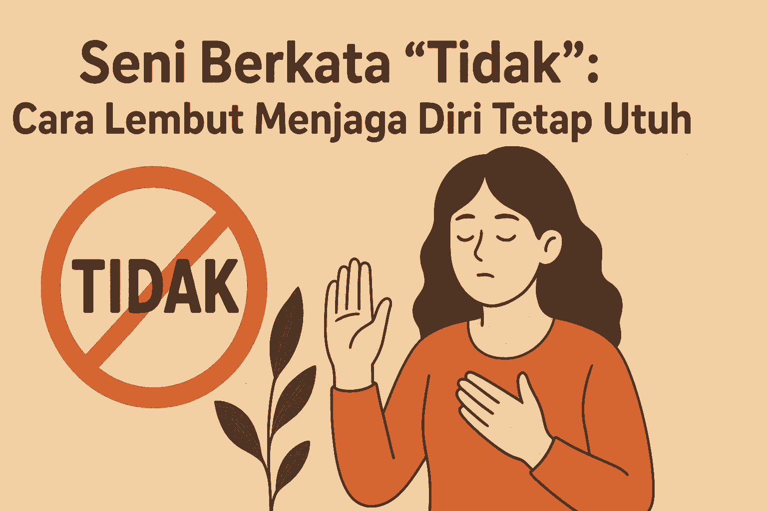 Belajar berkata “tidak” dengan lembut tanpa rasa bersalah. Jaga diri tetap utuh dan tenang di tengah tuntutan kehidupan.