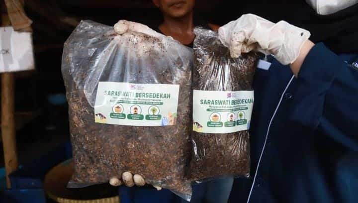 Inovasi Pasar Saraswati Ciledug: budi daya maggot kurangi 3 ton sampah organik per hari, hasil olahan bisa diambil gratis.