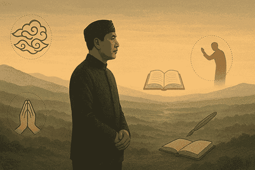 Refleksi mendalam tentang nilai nyunda, nyantri, nyakola, dan nyantika sebagai pedoman hidup modern yang seimbang dan berakar budaya.