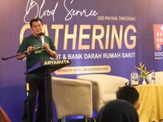 Bupati Tangerang Hadiri Blood Service UDD PMI, Dorong Ketersediaan Stok Darah Aman