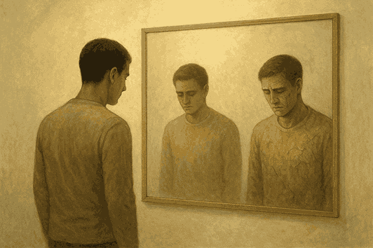 Puisi reflektif tentang cara memandang sesama sebagai cermin diri, mengajak kembali pada kerendahan hati dan kesadaran spiritual.