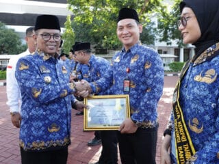 Gubernur Andra Soni ajak ASN Banten solid, berintegritas, adaptif digital, dan siap wujudkan reformasi birokrasi pada HUT ke-54 Korpri.