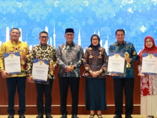 KORPRI Kabupaten Tangerang meraih KORPRI Award 2025 sebagai kepengurusan terbaik nasional, diterima Bupati Maesyal Rasyid.