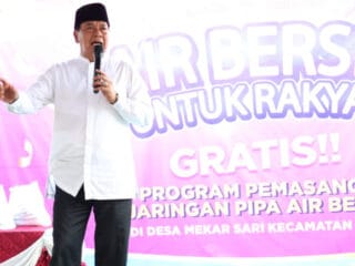 250 KK di Desa Tanjakan Mekar Terima Sambungan Air Bersih PDAM Gratis dari Pemkab Tangerang