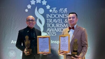 Parador Hotels & Resorts meraih Indonesia Leading Innovative Hotel Chain 2025 di ITTA, menegaskan komitmen inovasi layanan.