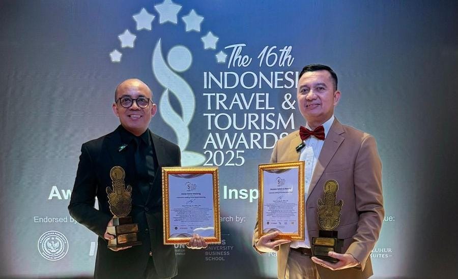 Parador Hotels & Resorts meraih Indonesia Leading Innovative Hotel Chain 2025 di ITTA, menegaskan komitmen inovasi layanan.